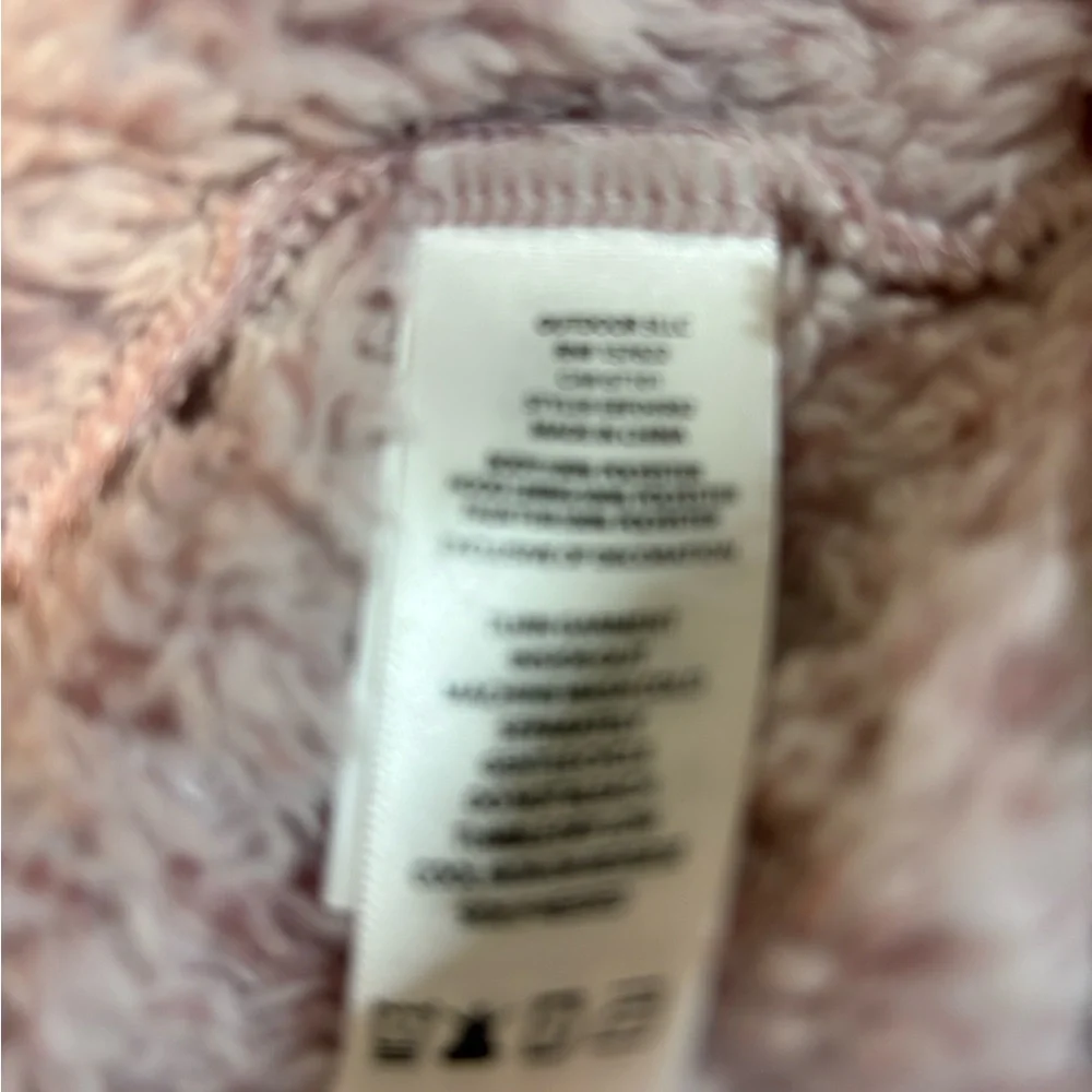 Eddie Bauer Baby Girl 6/9 month Sherpa Plush Hooded Full zip Jacket w/bear ears‎